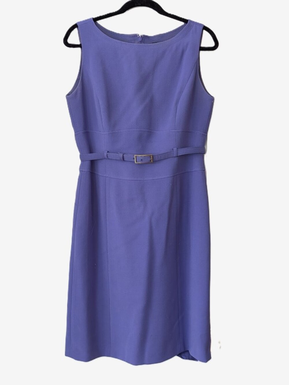 Isabella DeMarco Periwinkle Purple Belted Sheath Dress 10